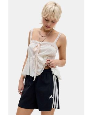 adidas 3-stripes Woven Shorts - White