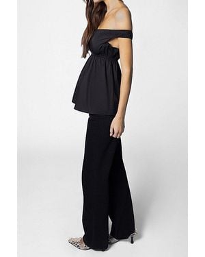 WeWoreWhat Off Shoulder Babydoll Top - Blue