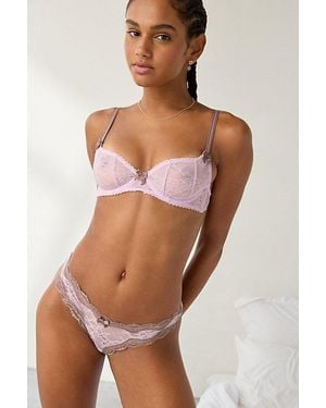 Out From Under Karlie Lace Demi Bra - Purple