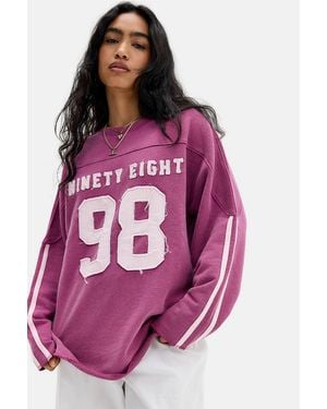 BDG 98 Oversized Sweatshirt - Purple