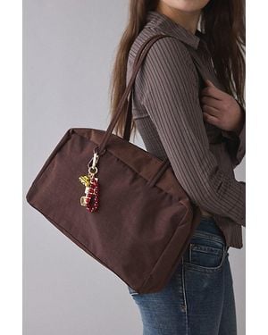 BAGGU Medium Nylon Bowler Bag - Brown