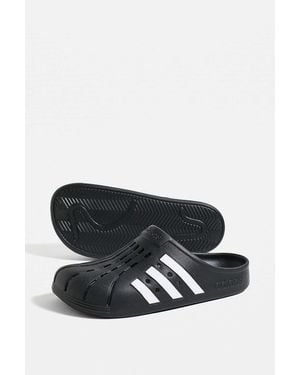 adidas Black & White Adilette Clogs
