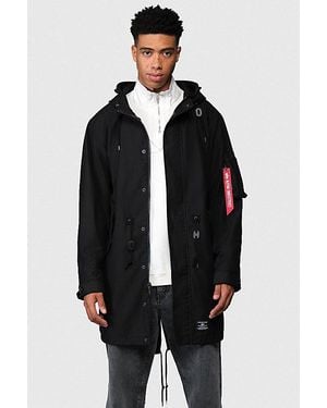 Alpha Industries M-59 Fishtail Mod Parka Jacket - Black