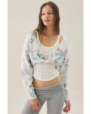 Out From Under Julia Twist-front Jumper - Blue