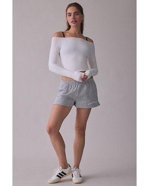 Out From Under City Goals Beach Bum Micro Sweat Shorts - Gray