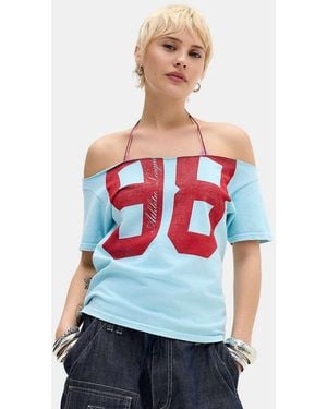 BDG 98 Off-shoulder T-shirt - White