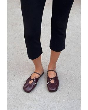Alohas Oli Leather Ballet Flats - Blue