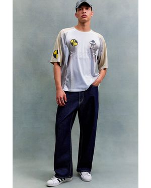 X-Large Beige Team Short Sleeve T-shirt - Grey