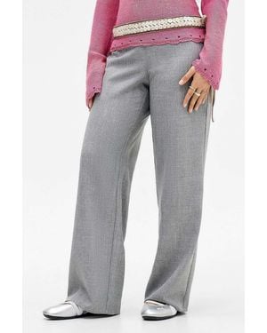 Urban Outfitters Uo Anna Easy Tailored Trousers - Grey