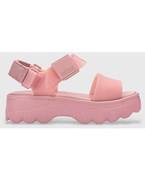 Melissa Kick Off Jelly Platform Sandal - Pink