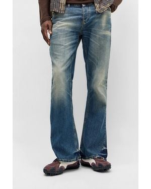 Jaded London Jude Blue Mid Wash Bootcut Jeans