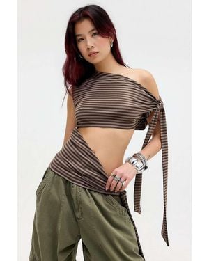Jaded London Mena Asymmetric Top Uk 10 At Urban Outfitters - Multicolour