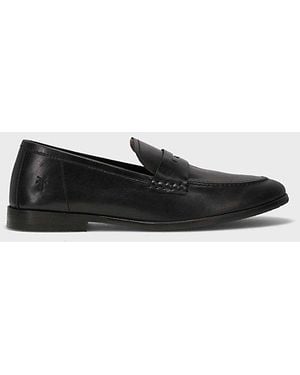 Frye Graham Penny Loafers - Black