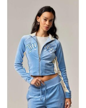 Juicy Couture Uo Exclusive Gemini Track Top - Blue