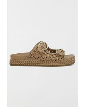 MIA Mia Trendy Woven Slide Sandal - Natural