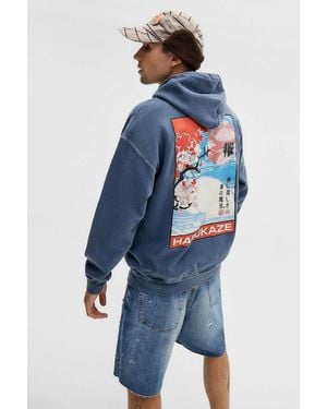 Urban Outfitters Uo Blue Karukaze Hoodie
