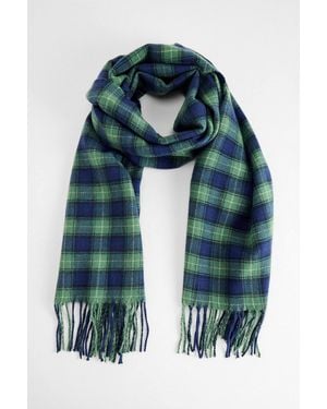BDG Helena Check Scarf - Green