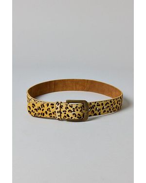 Urban Outfitters Pattern Leather Belt - Gray
