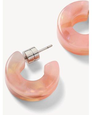 Machete Muse Hoop Earrings - White