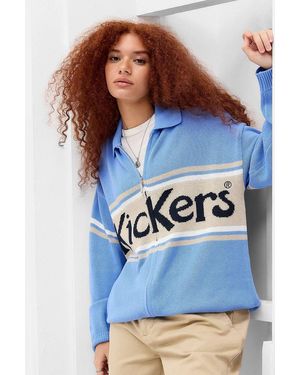 Kickers Limpet Zip Knit Jumper - Blue