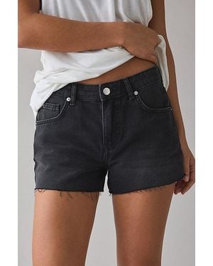 BDG Oscar Relaxed Cutoff Denim Mini Shorts - Black