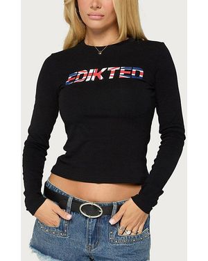 Edikted London Long Sleeve Top - Black
