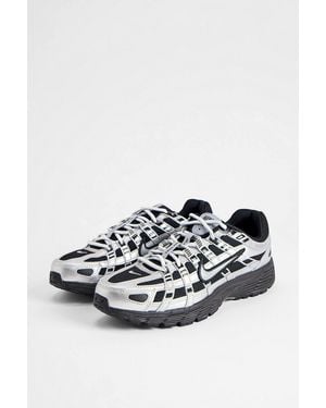 Nike Black & Silver P-6000 Trainers - White