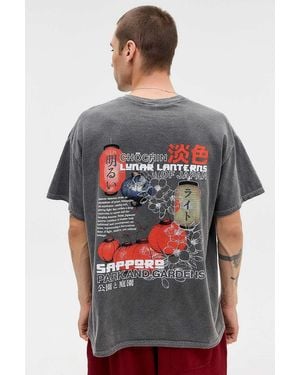 Urban Outfitters Uo Lunar Lanterns T-shirt - Grey