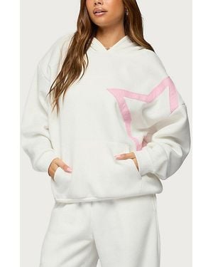Edikted Starly Oversized Hoodie - White