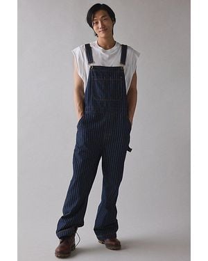 BDG Nitro Baggy Pinstripe Denim Utility Overall - Blue