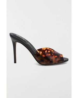 MIA Mia Gwyneth Peep Toe Stiletto Mule - Brown