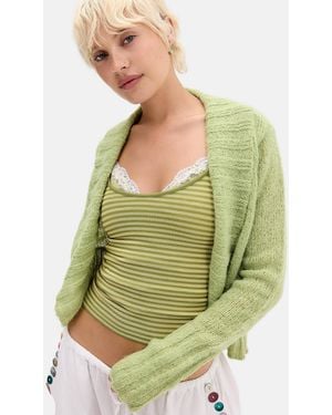 Kimchi Blue Emmi Lofty Bolero - Green