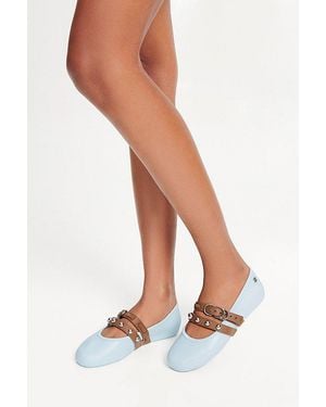 Melissa Soft Studded Ballerina Flats - Multicolor