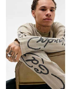 Ed Hardy Uo Exclusive Ecru Long Sleeve Top - Natural