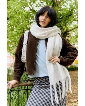 Urban Outfitters Uo Boucle Blanket Scarf - Green
