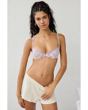 Out From Under Eva Daydream Lace Trim Mesh Underwire Bra - Multicolor