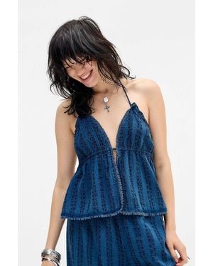 Out From Under Open Back Cami - Blue