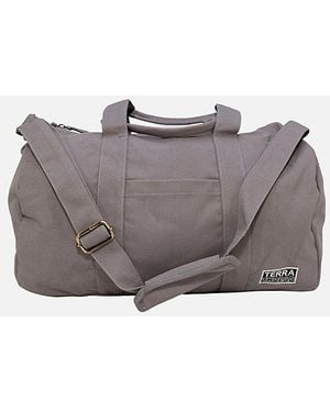 Terra Thread Organic Cotton Canvas Gym Bag - Gray