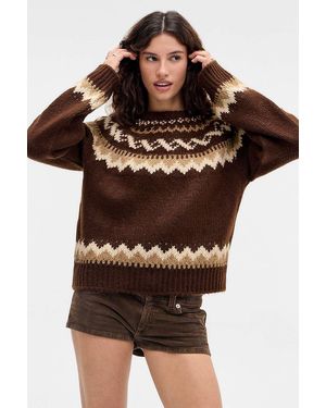 BDG Fairisle Jumper - Brown
