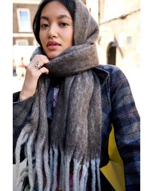 Urban Outfitters Uo Blanket Scarf - Blue