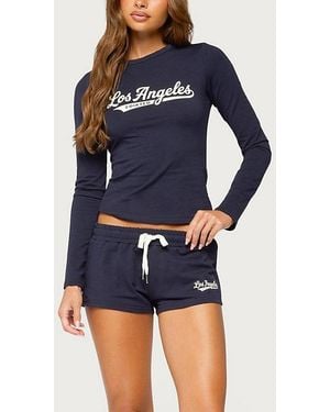 Edikted Cali Shorts - Blue