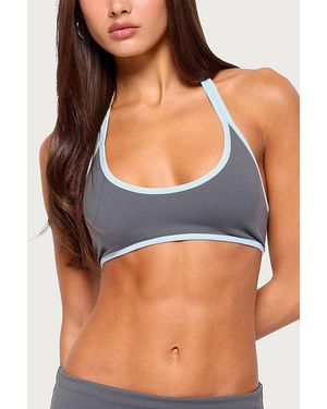 Edikted Anica Contrast Scoop Neck Bralette - Blue