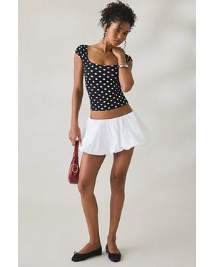 Kimchi Blue Anne Bubble Mini Skort - White