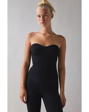 Out From Under Jade Seamless Knit Cutout Tube Top - Black