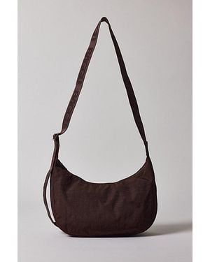 BAGGU Medium Nylon Crescent Bag - Brown