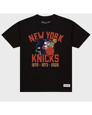 Mitchell & Ness Nba New York Knicks Graphic Tee - Black