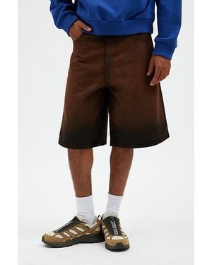 BDG Astro Baggy Washed Denim Jort - Brown