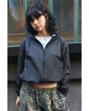 Urban Outfitters Uo Sheer Shell Jacket - Grey
