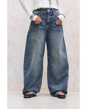 BDG Logan Stripe Jeans 24w 32l At Urban Outfitters - Blue