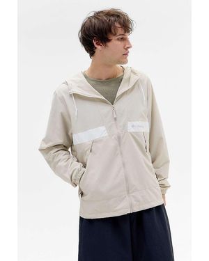 Columbia Dark Stone Windbreaker Jacket - White